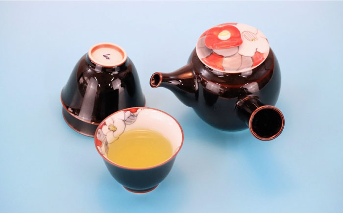 【波佐見焼】花絵蒔（はなえまき）急須 茶器セット ティーポット 湯飲み 【仙右エ門陶房】 [ZD16]