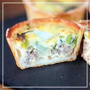 ［冷凍］ 米粉の キッシュ  3個入り 【 イチオシセット（牡蠣、鹿肉、猪肉ミンチカレー） 】 メメシルヴィのミニ キッシュ