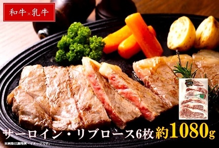 清麻呂 牛 ロース テキ肉 約1.08kg（約180g×6枚） 岡山市場発F1牛肉