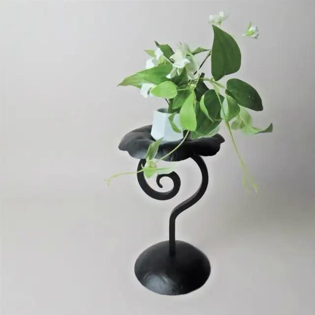蓮華燭台 専用台座セット【燭台 花台 蓮の花 お香立て インテリア おしゃれ 鉄 セット 台座 お香 蠟燭 ロウソク 受注生産 ギフト 贈り物 島根県 安来市】
