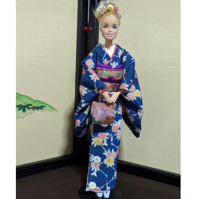 ふるさと納税 松崎町 ドール着物　〜着せ替え人形の小さな着物と帯セットU〜