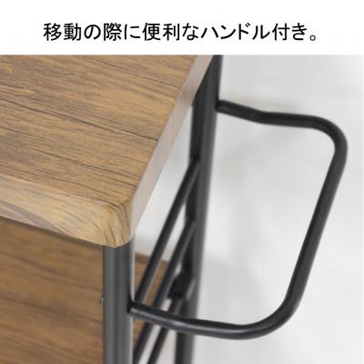 ふるさと納税 海南市 アート3段ワゴン　BR |  | 02