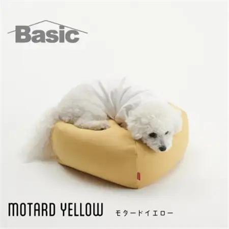 【ハナロロ】 ビーズクッション ペットクッションSカバー付 30L(モタードイエロー)【1240520】