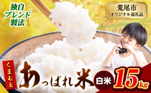熊本県産 くまもとあっぱれ米 ブレンド米 15kg 熊本県産 ふるさと納税 白米 精米 米 こめ ふるさとのうぜい コメ お米 おこめ《12月中旬-2月末頃出荷》