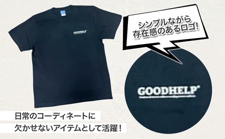 シャツ GOODHELP　Ｂａｓｉｃ　Ｌｏｇｏ　T-shirt black Tシャツ ロンT 黒無地 寒川町