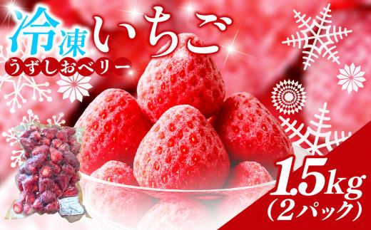 冷凍 いちご 苺 1.5kg 2パック うずしおベリー 冷凍イチゴ イチゴ 果物 ストロベリー フルーツ デザート 氷菓 スイーツ アイス スムージー 旬 新鮮 季節 冬 人気 ケーキ おすすめ ギフト プレゼント 送料無料 徳島