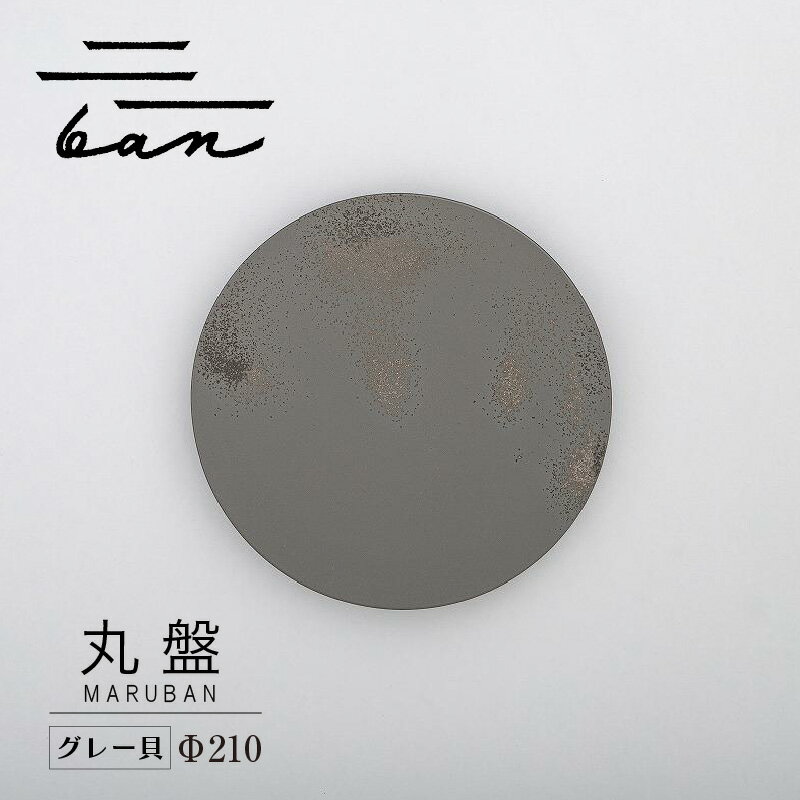 【ふるさと納税】丸盤 Φ210 【グレー貝】 常滑焼 陶器 皿 日本製 手作り おしゃれ シンプル 丸皿 やきもの 食器 カラトリー プレゼント ギフト 贈り物 結婚祝い 和食器 料理 キッチン用品 日本六古窯 電子レンジ可 食洗機可 送料無料