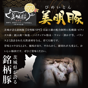 【6ヶ月定期便】【美明豚】しゃぶしゃぶ用 300g(ロース150g・ばら150g)｜肉 お肉 豚肉 美明豚 ブランド豚 しゃぶしゃぶ セット 定期便 茨城県 行方市(DT-65)