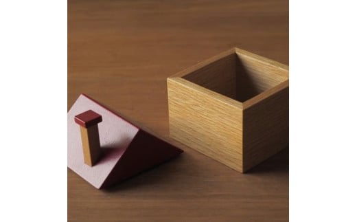 おうちの小箱【青】 小物入れ 小物収納 収納 木材 木 北海道 北広島市