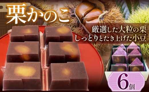 
            栗かのこ 6個入 ｜ 栗かのこ 栗 小豆 和菓子 ギフト 上品な甘さ 塩尻市 長野県
          
