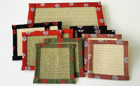 畳コースター HANA咲く 花台レッドセット 畳コースター