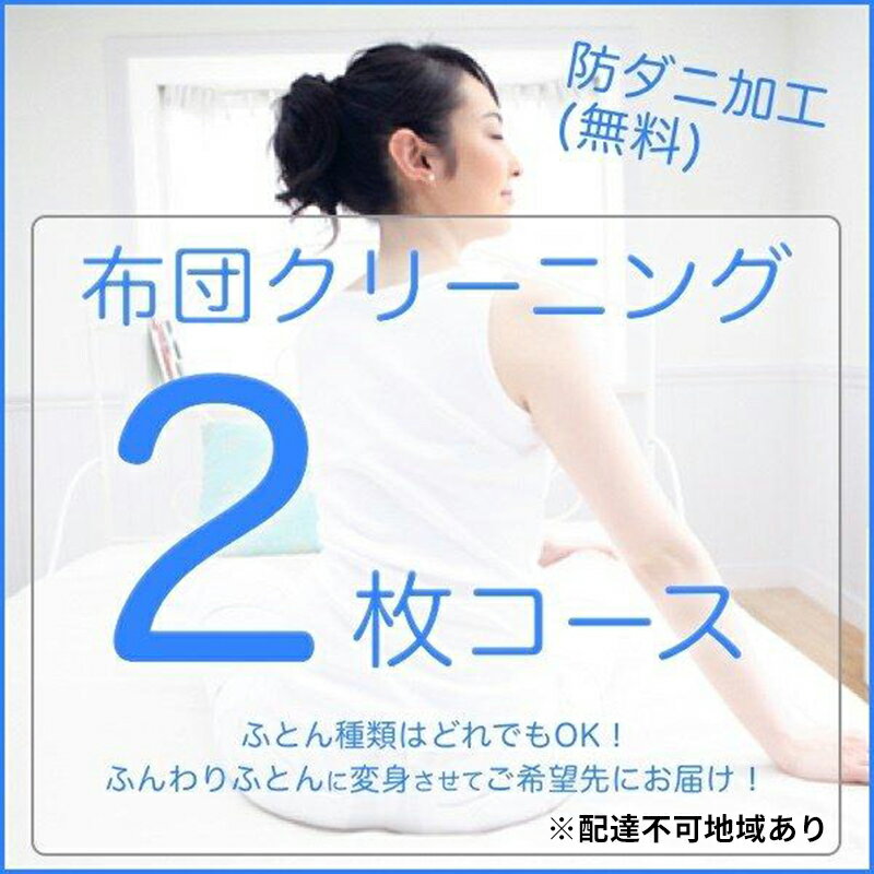 【ふるさと納税】ふとんクリーニング 2枚 （なんでもOK）　安芸高田市