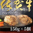 【ふるさと納税】佐賀牛を使った贅沢ハンバーグ5個：B110-007