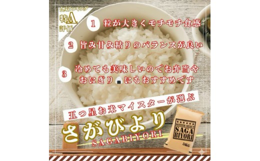 [令和7年産]【無洗米】さがびより 20kg (5kg×4袋) [15年連続特A評価! 五つ星お米マイスター厳選! ] 【無洗米】20kg