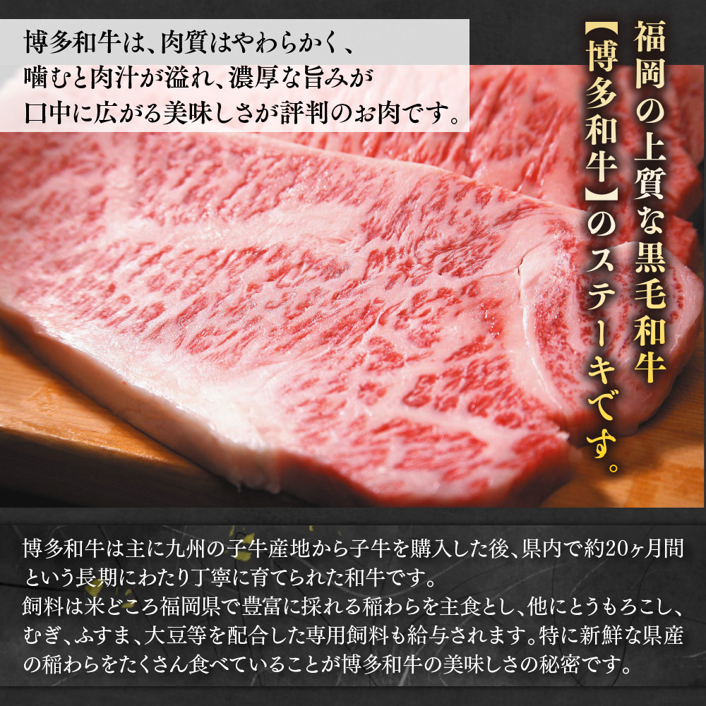 【毎月定期便】【A4〜A5】博多和牛サーロインステーキ 500g (250g×2枚) 全3回　AO074