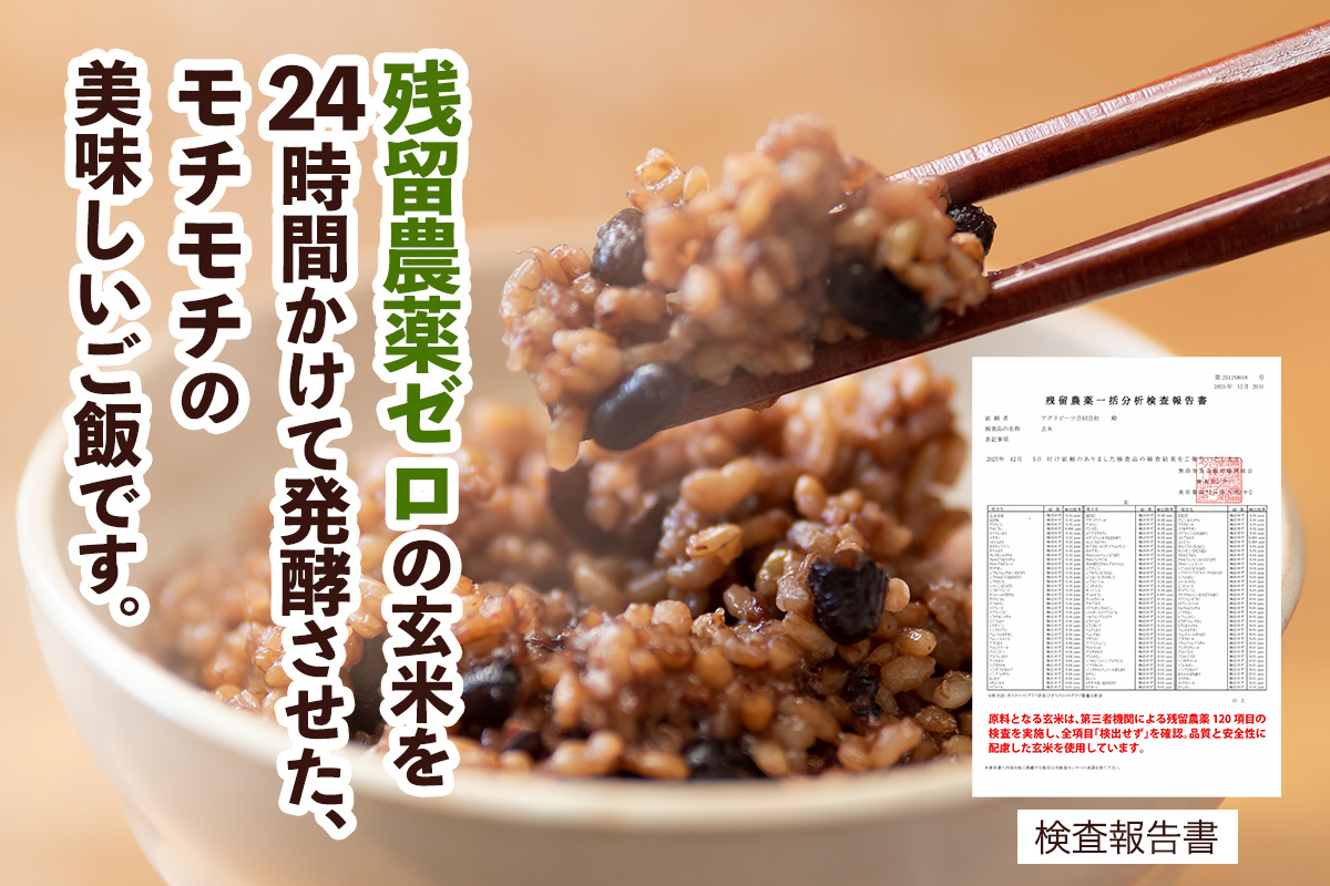 青森県産玄米 藤農園の美食米 発芽酵素玄米ごはん (1食125g×6パック 計750g)｜青森県産 国産 つがる市 藤農園 玄米 米 お米 はれわたり 発芽玄米 玄米ごはん パックごはん レトルトごは