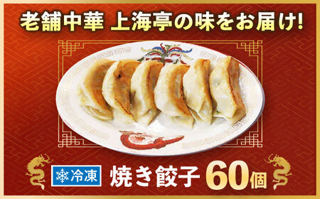 国産 冷凍 餃子 60個 【テレビ番組で紹介！地元出身有名俳優がおすすめ「上海亭」の餃子】ぎょうざ ギョーザ 中華 簡単 お手軽 絶品 ギフト おかず 晩ごはん 弁当 惣菜 お取り寄せ