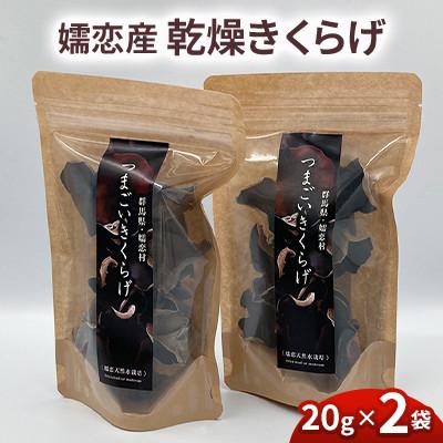 ふるさと納税 嬬恋村 【嬬恋産乾燥きくらげ】国産 20g×2袋