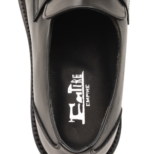 0288 カジュアルシューズ ローファー 3Eウィズ　BLACK（ブラック）　メンズ ファッション 靴 シューズ 本革　25.0cm〜27.5cm 25.0cm