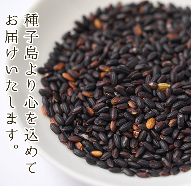 n121 種子島産！黒米(計1kg・200g入×5袋)【油久げんき村】