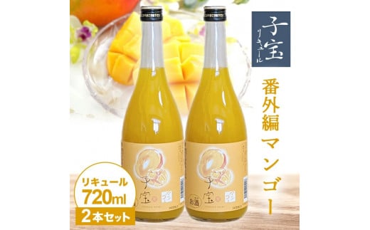 酒田の酒屋厳選　子宝リキュール 番外編マンゴー　720ml×2本 SA1945
