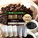 【ふるさと納税】珈琲豆 5点 セット 甫ブレンド3点 デカフェ 2点 100g × 5袋 計 500g コーヒー 珈琲 コーヒー豆 自家焙煎 ブレンド ブレンドコーヒー ブレンド豆 北海道 十勝 芽室町