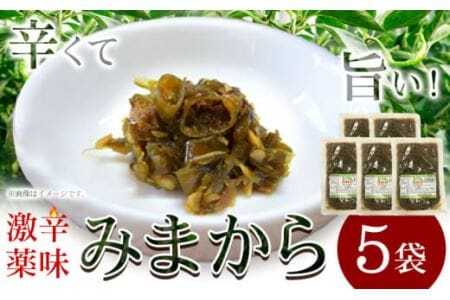 激辛薬味みまから 90g×5袋 有限会社美馬交流館《30日以内に出荷予定(土日祝除く)》