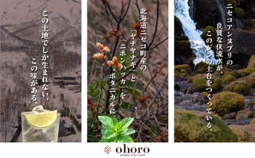 北海道ニセコ町産　ohoro GIN (スタンダード)
