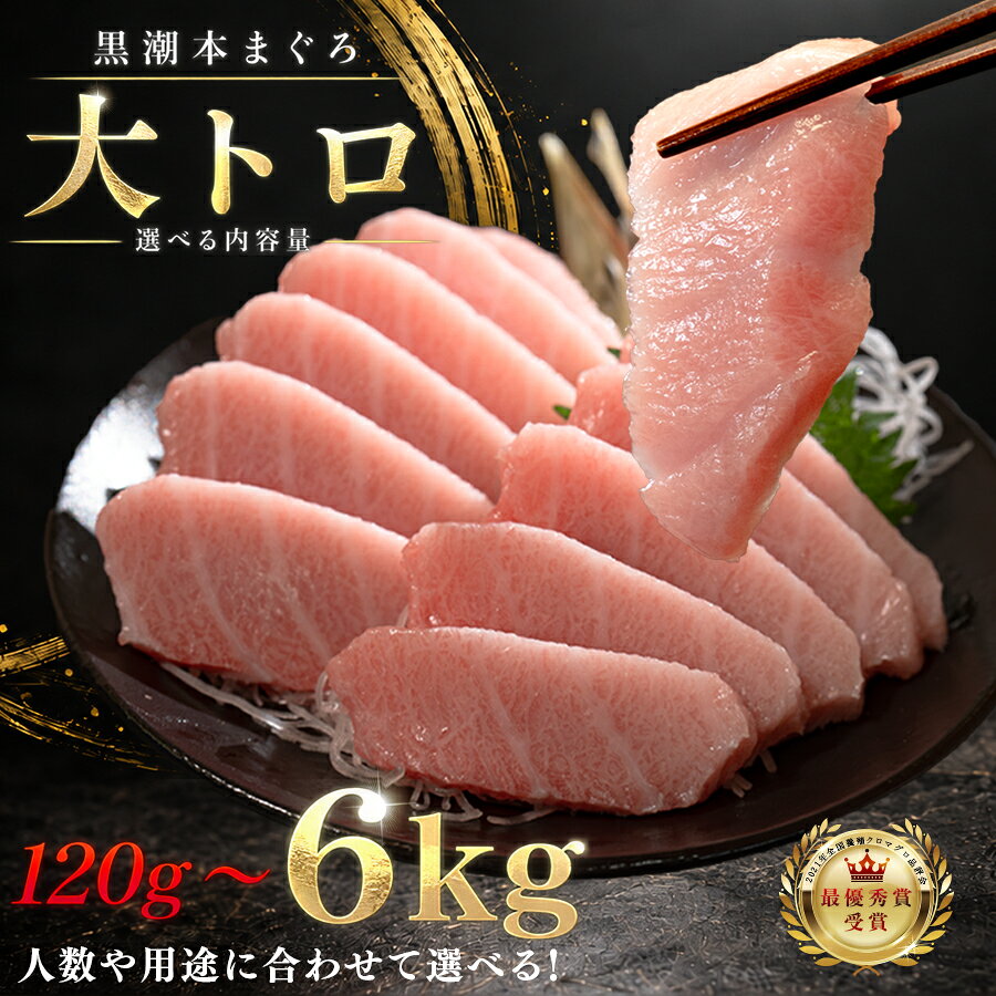 【ふるさと納税】 訳あり 不定貫 国産 養殖本マグロ 大トロ 120g ~ 6kg 黒潮本まぐろ 最優秀賞受賞 柵 刺身用 本マグロ 本鮪 鮪 まぐろ お刺身 さしみ トロ 海鮮丼 漬け丼 手巻き寿司 まぐろ丼 鉄火丼 小分け 個包装 真空パック 冷凍 1万円 以下 5万円 15万円 30万円