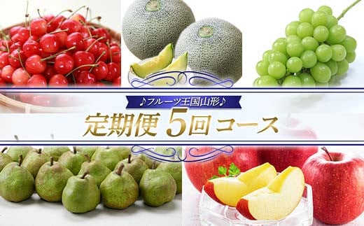 【先行予約 2026年度発送】♪フルーツ王国山形♪ 定期便5回コース FSY-2445