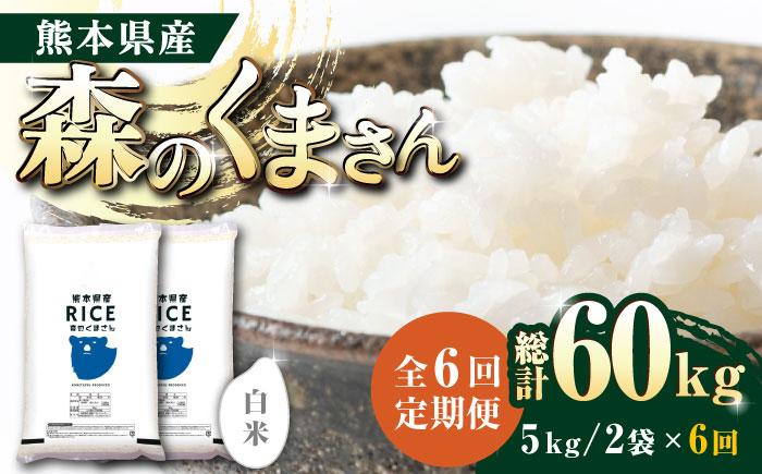 
【全6回定期便】 森のくまさん 白米 10kg(5kg×2袋)【有限会社 農産ベストパートナー】 定期便 10kg 白米 精米 森のくまさん 特産品 コメ 米 お米 熊本県 熊本県産 [ZBP056]
