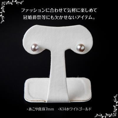 ふるさと納税 大分市 あこや本真珠グレーピアス 7mm珠ピアス 14金ホワイトゴールド_R14106 |  | 02