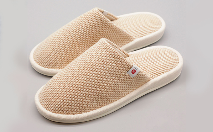 【抗菌・消臭期待】タフで清潔！柿渋染めのスリッパ（柿渋｜Mサイズ）