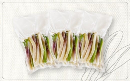 行者にんにくホワイト行者×3袋（茎部）