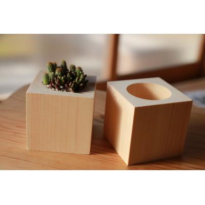 ふるさと納税 丹波篠山市 丹波篠山市産ヒノキの植木鉢キューブ |  | 02