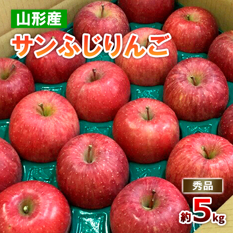 山形のサンふじりんご 秀品 約5kg(10～25玉)  FZ18-211