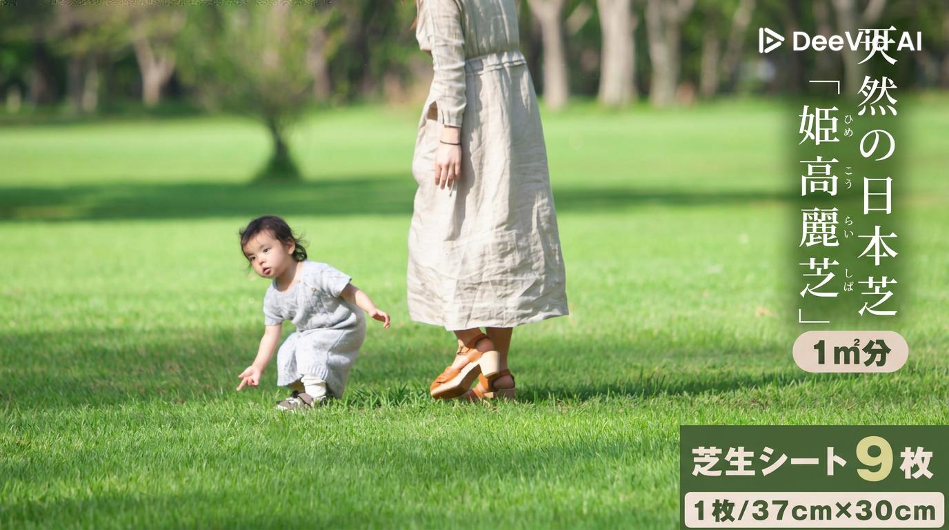 天然の日本芝「姫高麗芝」1平方メートル分