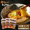 【ふるさと納税】MK-02　だいせん麺工房のこだわりラーメン（カレー味）カレーラーメン 12食 セット 特性麺 しょうゆベース カレースパイス カレースープ 鳥取県 鳥取県産 大山町 大山 お土産 返礼品 国産 お取り寄せ ご当地