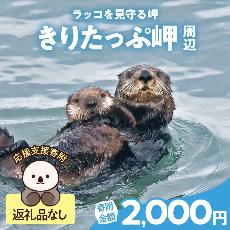 ラッコを見守る岬「きりたっぷ岬」周辺の環境整備　2000円分 返礼品なし_H0028-008