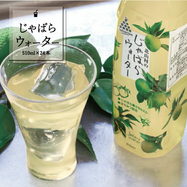 【ふるさと納税】じゃばらウォーター510ml 1ケース（24本）/ 水 天然水 じゃばら 果汁ジュース ジュース