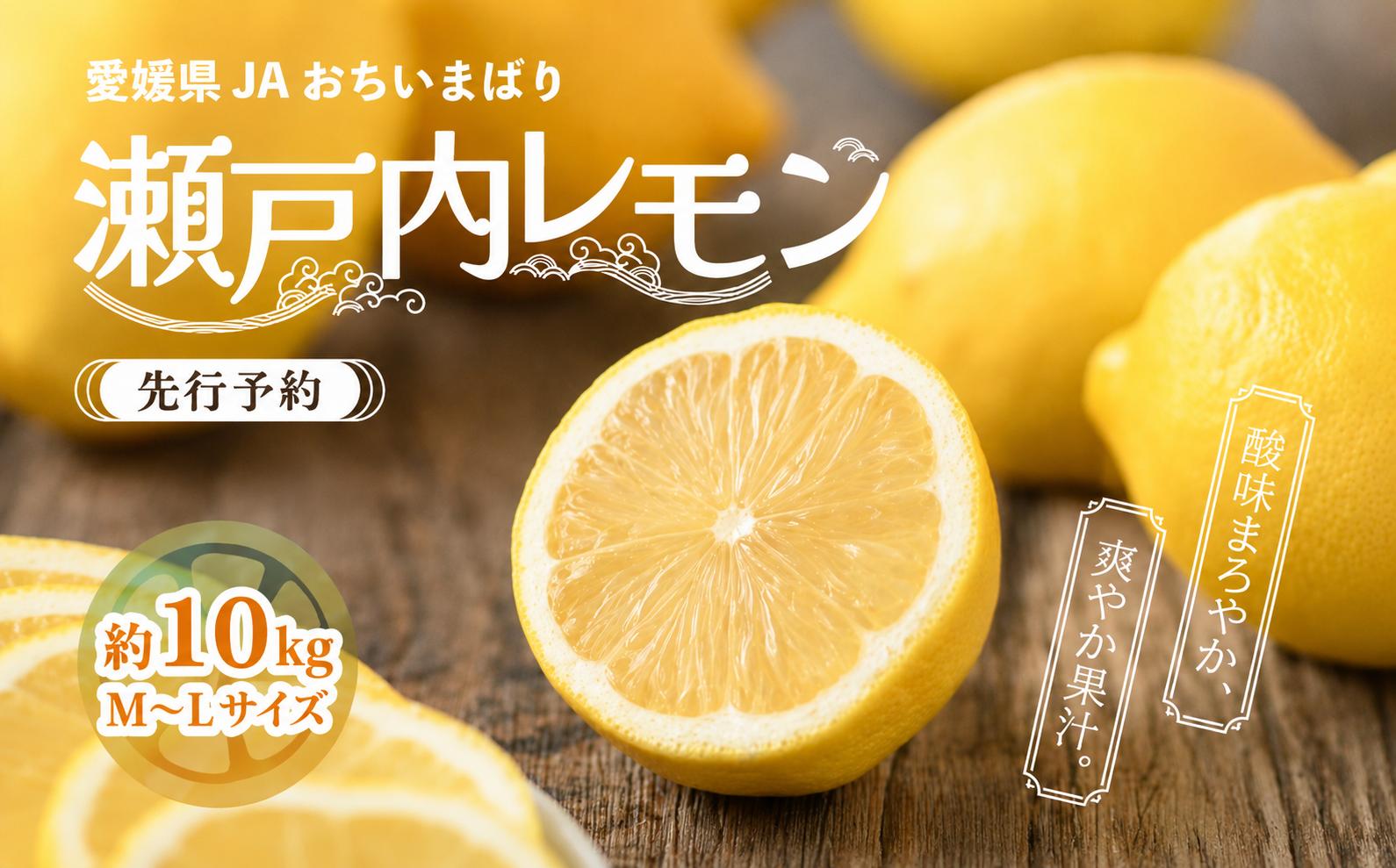 
                  ＜先行予約＞瀬戸内レモン 約10kg 秀 L?Mサイズ | れもん レモン 檸檬 lemon 完熟 柑橘 国産 愛媛県産 新鮮 瀬戸内海 瀬戸内 JA選果品
                