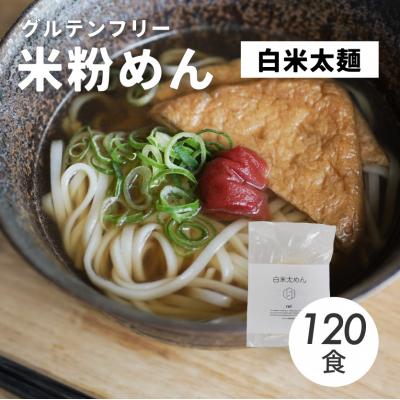 ふるさと納税 三原市 グルテンフリー 無添加 白米太めん 120袋入り[092-004]