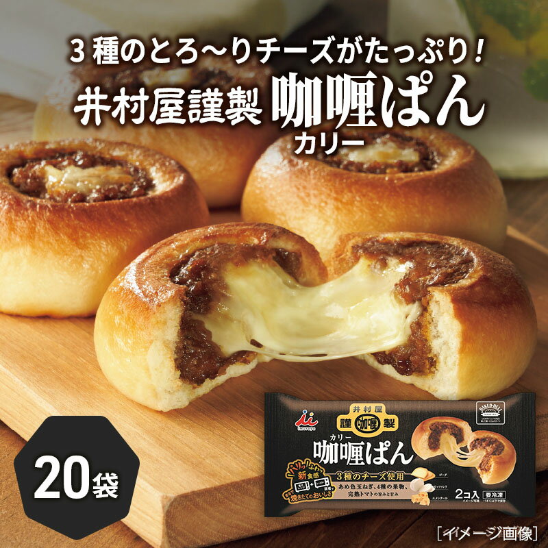 【ふるさと納税】【井村屋】井村屋謹製 カリーぱん2コ×20袋　惣菜パン