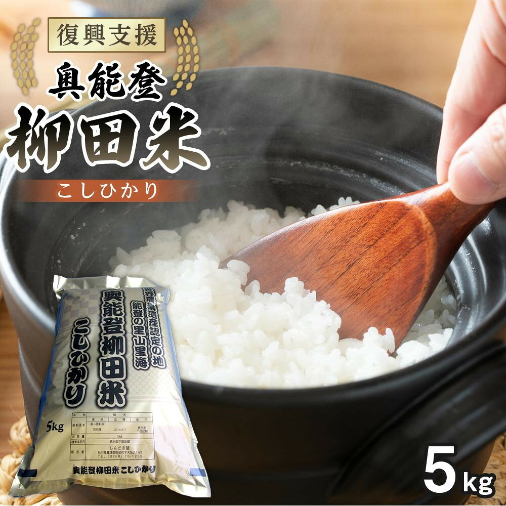 【ふるさと納税】【復興支援】(新米先行受付)【令和8年産】奥能登柳田米 こしひかり 5kg