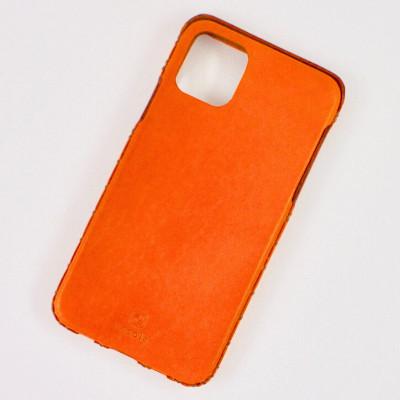 ふるさと納税 七尾市 【iPhone14用】本革ケース・オレンジ
