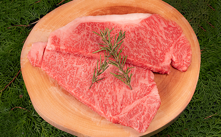 山形牛 第30回山形県家畜商牛枝肉共進会 チャンピオン受賞 雪降り和牛尾花沢 サーロインステーキ400g(200g×2枚) A5ランク 牛肉 黒毛和牛 国産 tc-cpstx400