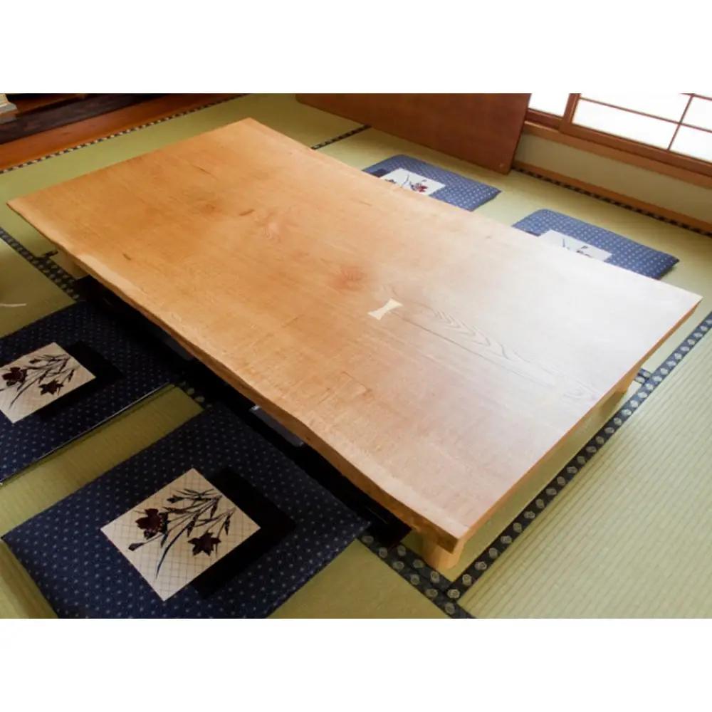 水楢1枚板 テーブル 府中家具 土井木工 ／ 家具 机 テーブル リビング 居間 ミズナラ 1枚板 高級感 シンプル 日本製家具 国産家具 広島県 No.1194