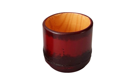 新潟特産竹塗　ぐい呑み 茶