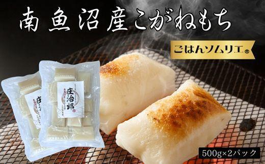 南魚沼こがねもち　庄治郎　500g×2袋　個包装【餅 もち 切り餅 切りもち こがねもち 個包装 国産 もち米 新潟 新潟県 お雑煮 無添加 産地直送 正月】