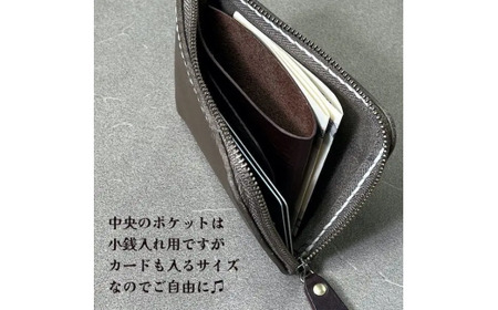 【革小物one】smart wallet グレー｜財布 革財布